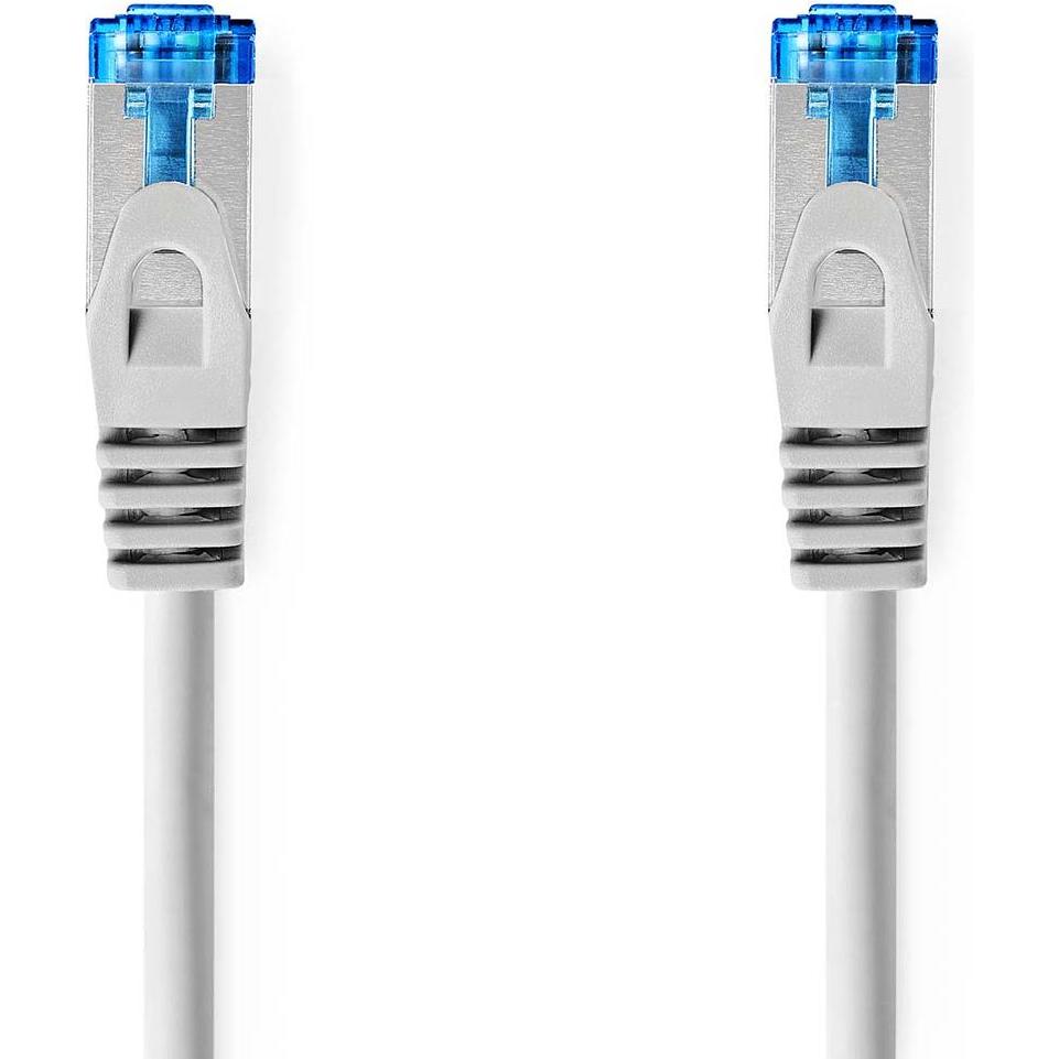 Nedis CAT6a-Netzwerkkabel S/FTP RJ45 Stecker RJ45 Stecker 0.50 m Snagless Rund LSZH (S/FTP, CAT6a, 0.50 m), Netzwerkkabe...