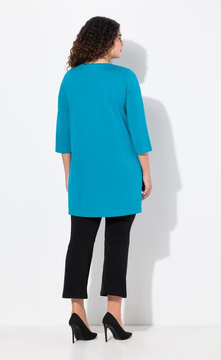 Produktbild Ulla Popken Longshirt, A-Linie, V-Ausschnitt, 3/4-Arm (68)