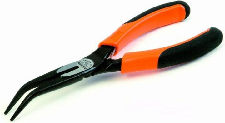 Produktbild Bahco ERGO Flachrundzangen mit Öffnungsfeder, Zwei-Komponenten-Griffen und um 45° abgewinkelter Spitze (160 mm)