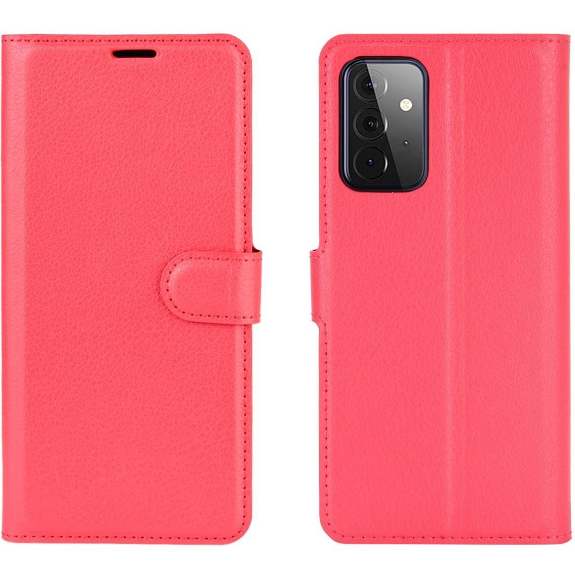 Thumbnail - König Design Hülle Handy Schutz für Samsung Galaxy A72 5G Case Cover Tasche Etuis Bumper Rot (Samsung Galaxy A72 5G), Sm...