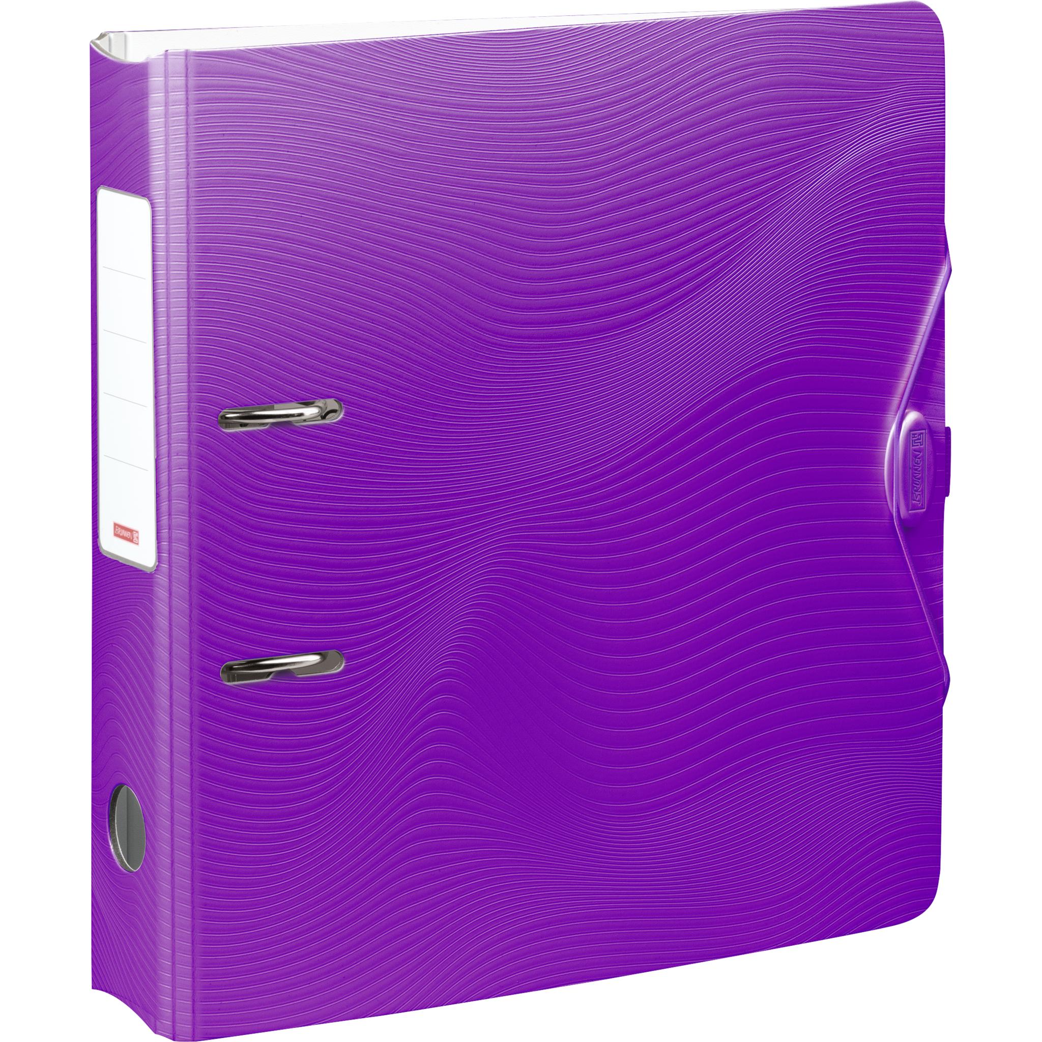 Brunnen, Ordner, WAVE Ordner purple Kunststoff 7,0 cm DIN A4 (A4, 70 mm, 1 x)