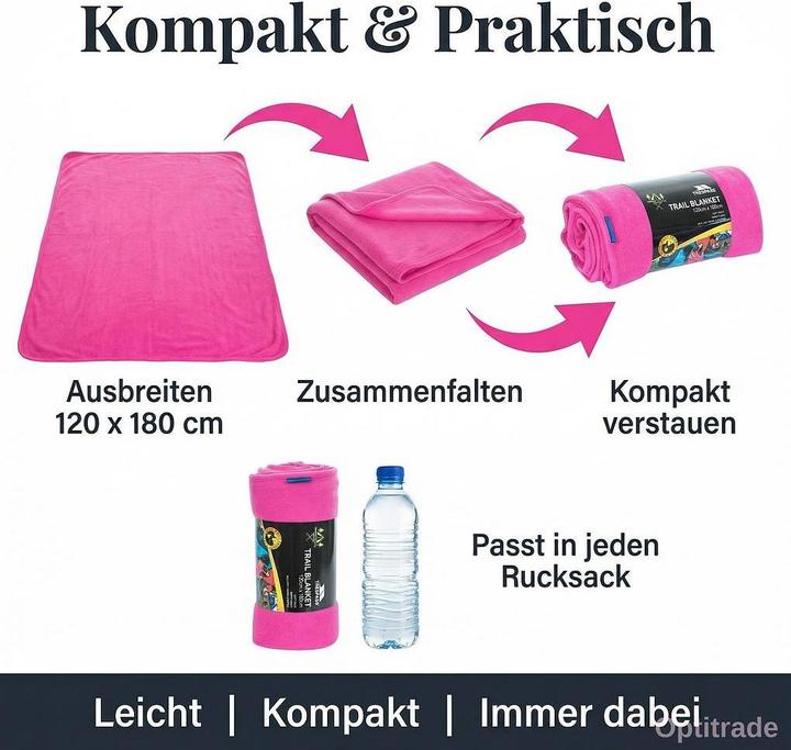 Produktbild Trespass SNUGGLES - Fleece Decke (180 x 120 cm)