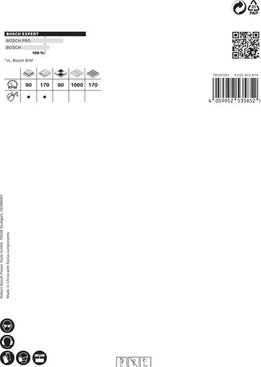 Image du produit Bosch Professional Zubehör Scie cloche EXPERT Tough Material, 102 x 60 mm (102 millimètres)