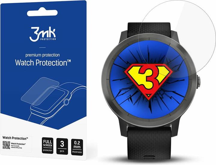 Produktbild 3MK Displayschutz FlexibleGlass für Garmin Vivoactive 3 Smartwatch