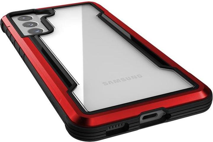 Actual product image Puro DĖKLAS X-Doria Raptic Shield aluminiowe Samsung Galaxy S21 (Antimicrobial protection) (Raudona) (Samsung Galaxy S21+)