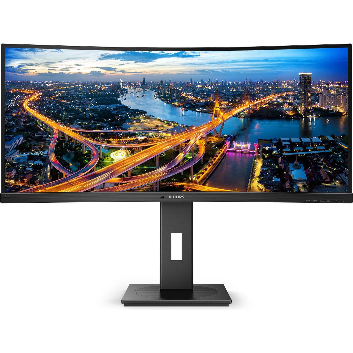 Philips 346B1C/00 (3440 x 1440 Pixel, 34"), Monitor, Schwarz
