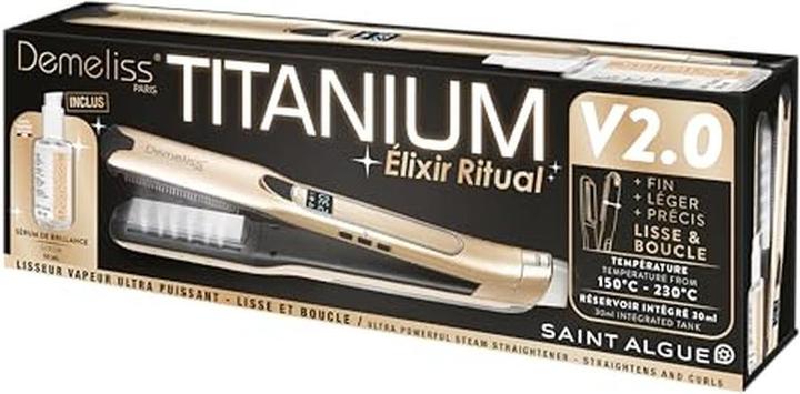 Image du produit Saint Algue Glätteeisen TITANIUM V2 ELIXIR RITUAL DEMELISS (Fer plat)