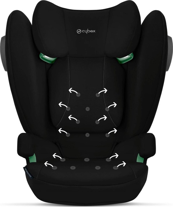 Actual product image Cybex Solution B3 i-Fix Volcano Black (Child seat, ECE R129/i-Size Standard)