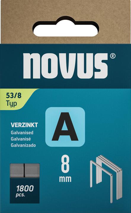 Produktbild Novus Feindrahtklammern A 53 8mm 1800 Stk.