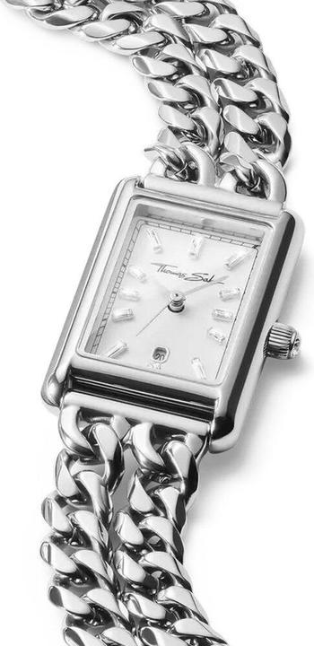 Image du produit Thomas Sabo Damenuhr rechteckig silberfarben (Horloge analogique)