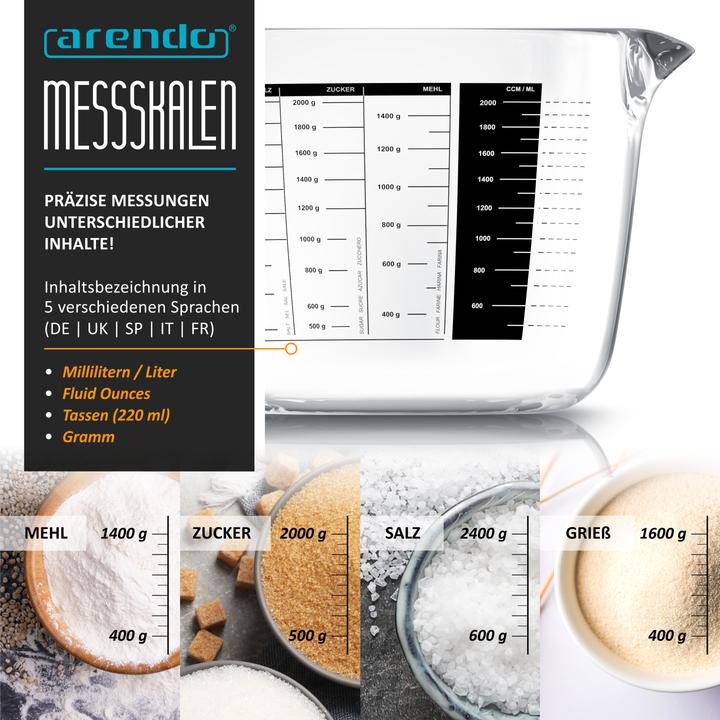 Produktbild Arendo Messbecher (2000 ml)