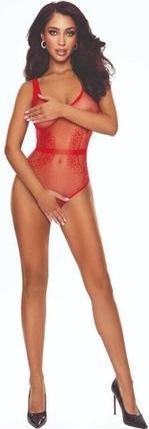 Produktbild Passion - Bs115 Bodystocking Gitter Rot (One Size)