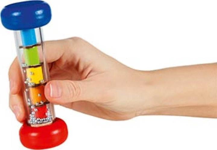 Actual product image Goki Mini rain stick round (German, French, English, Italian)