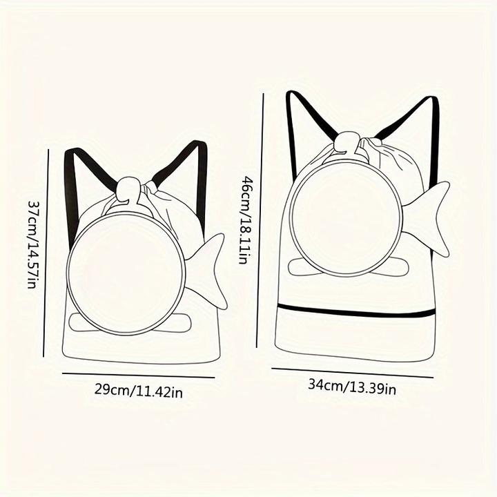 Produktbild Only-Bags.Store 1 Stück wasserdichter Schwimmrucksack mit Fach für nasse und trockene Kleidung und Schuhfach -