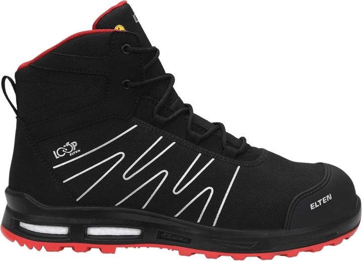 Actual product image GCS Boots ELTEN ENNO XXT Pro Mid ESD S3S, black/red 44 (44)