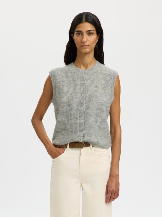 Actual product image Selected Slflulu Sl Button O-Neck Vest Noos (M)