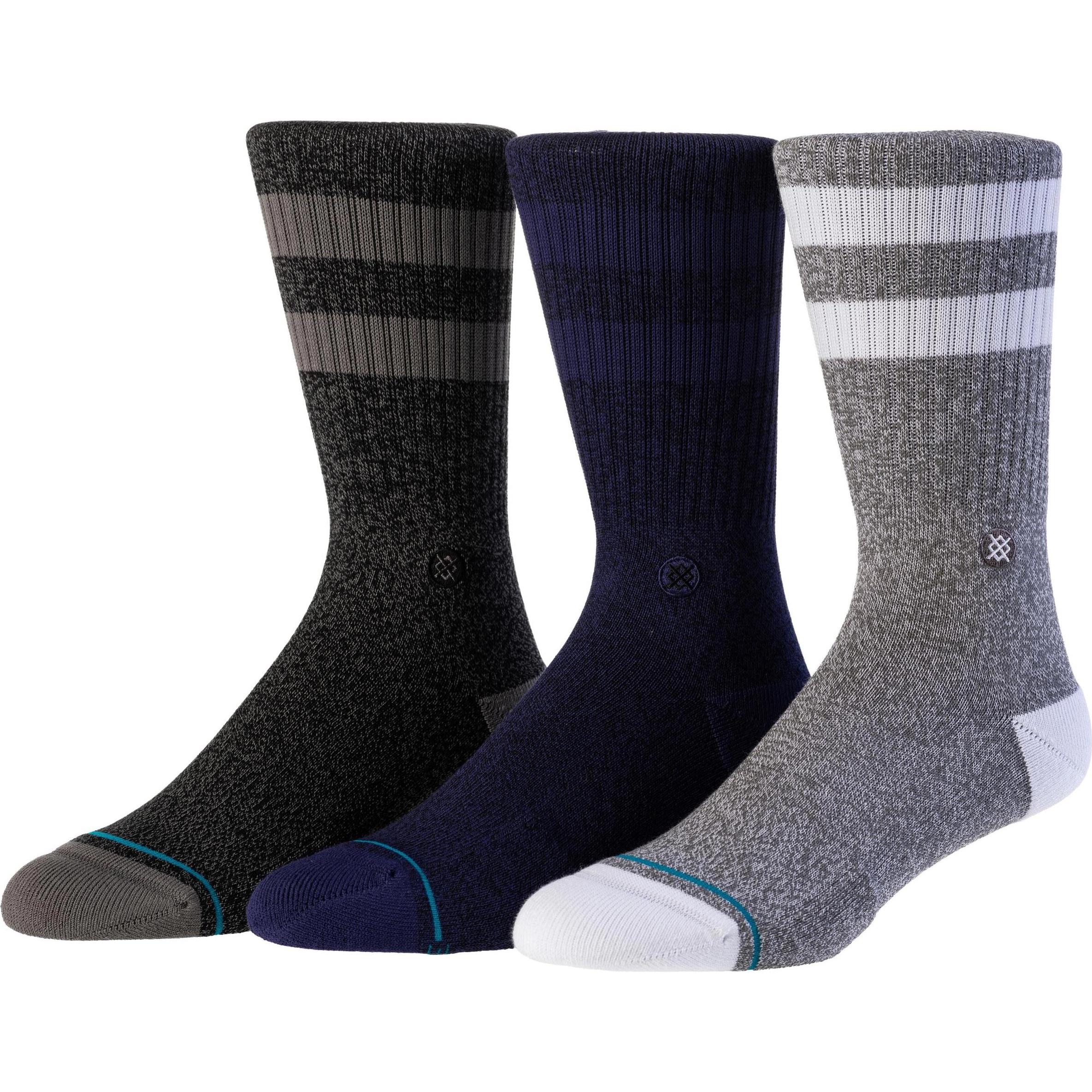 Stance, Unisex, Socken, The Joven, Grau, Grün, Blau, (3er Pack, 43 - 46)
