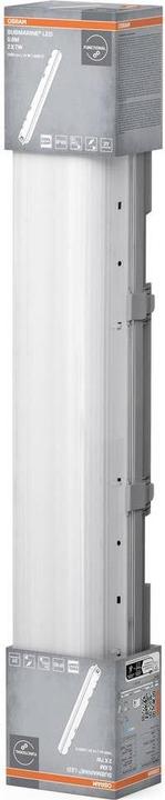 Produktbild Osram Submarine 2 x 7W 4000K LED-Feuchtraumleuchte G13 14.00 W Kaltweiss Grau (1300 lm, G13)