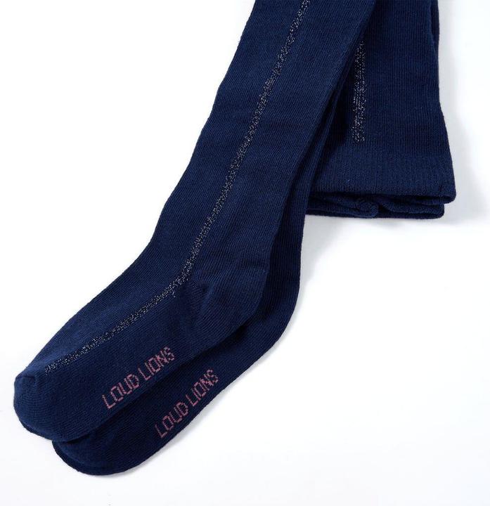 Produktbild vidaXL Kinderstrumpfhose Marineblau 128,Farbe: Marineblau,Material (128)