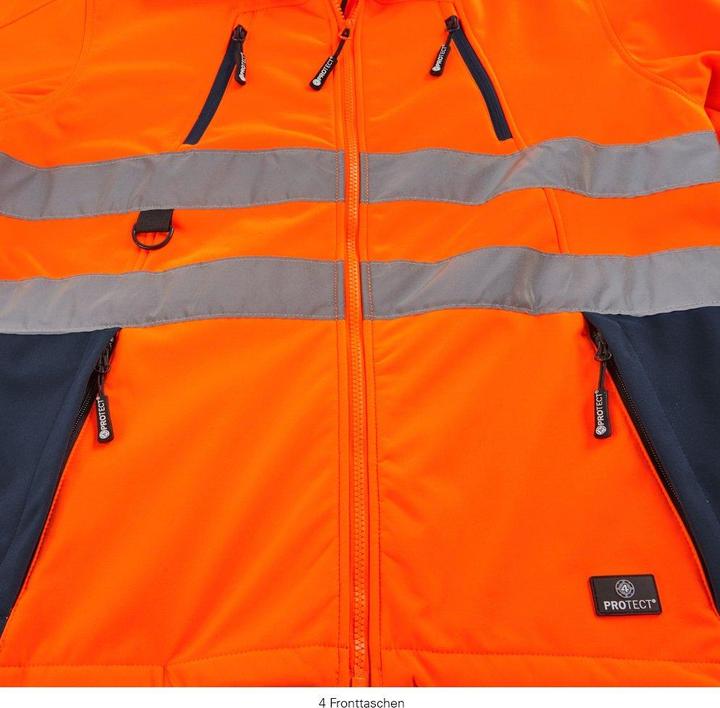 Actual product image Magni 4 Protect High visibility softshell jacket PITTSBURGH 3471 Weatherproof jacket XL (XL)
