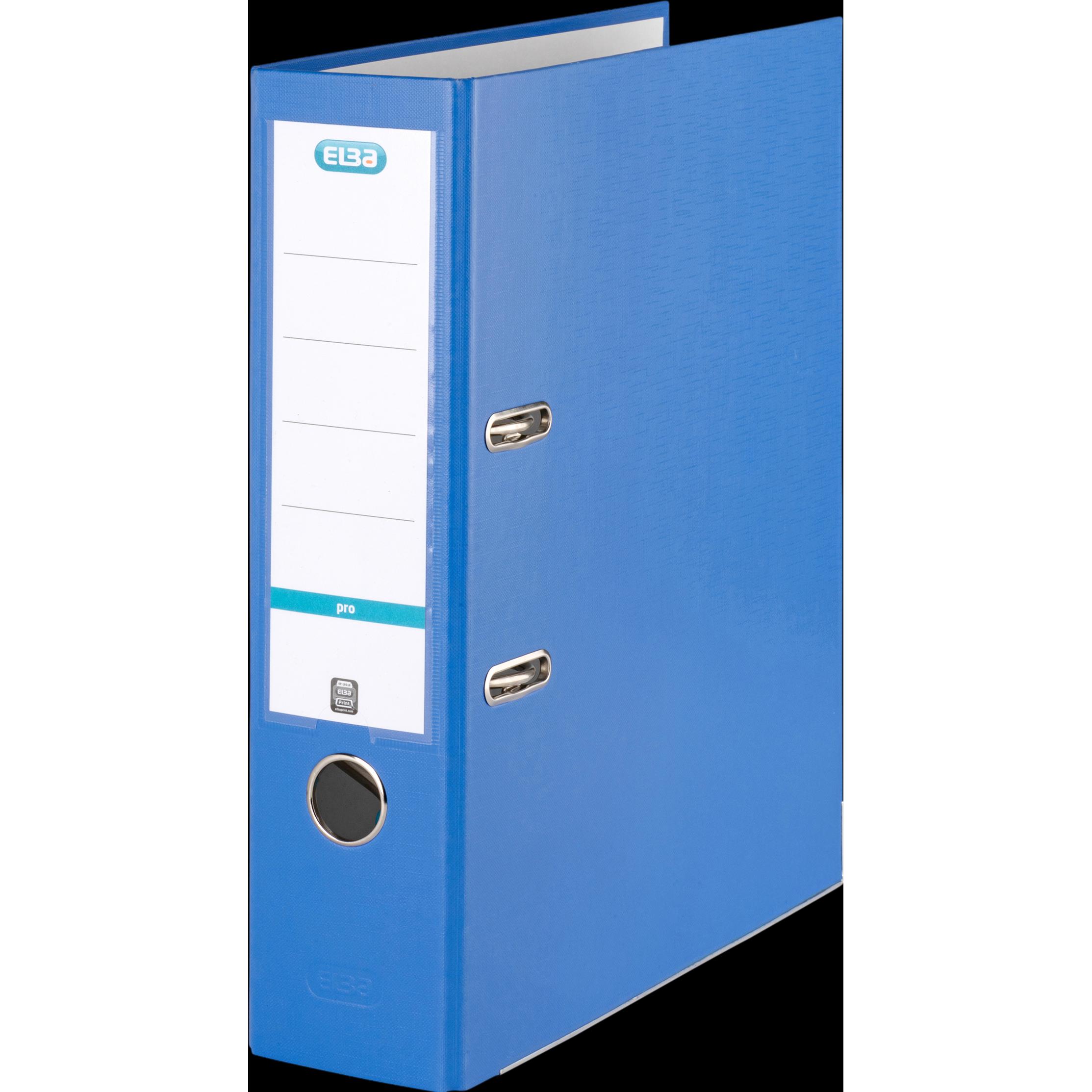 Elba, Ordner, Ordner smart PP-Papier, Rückenbreite: 80 mm, blau DIN A4, Einband aussen PP (A4, 80 mm, 1 x)
