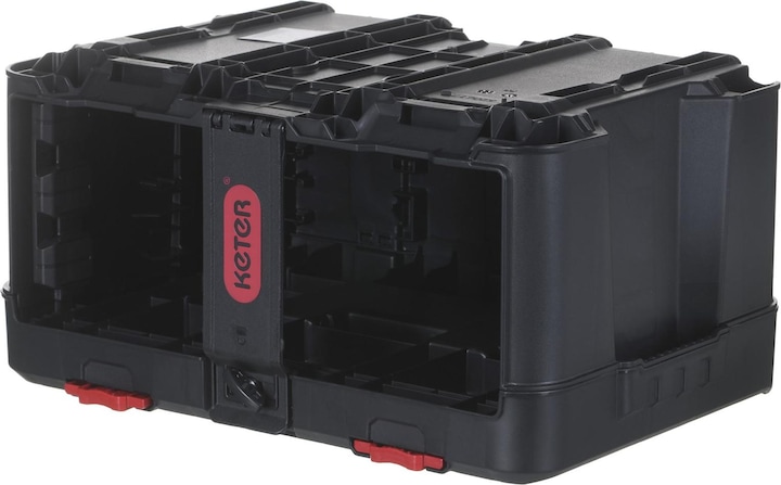 Actual product image Keter Box with 3 organizers