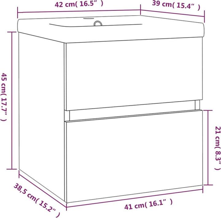 Image du produit vidaXL Michell (90 x 38.5 x 45 cm)