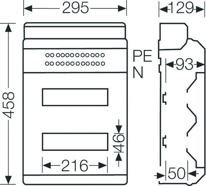 Produktbild Hensel KV 90Automatengehäuse 24 Teilungseinheiten