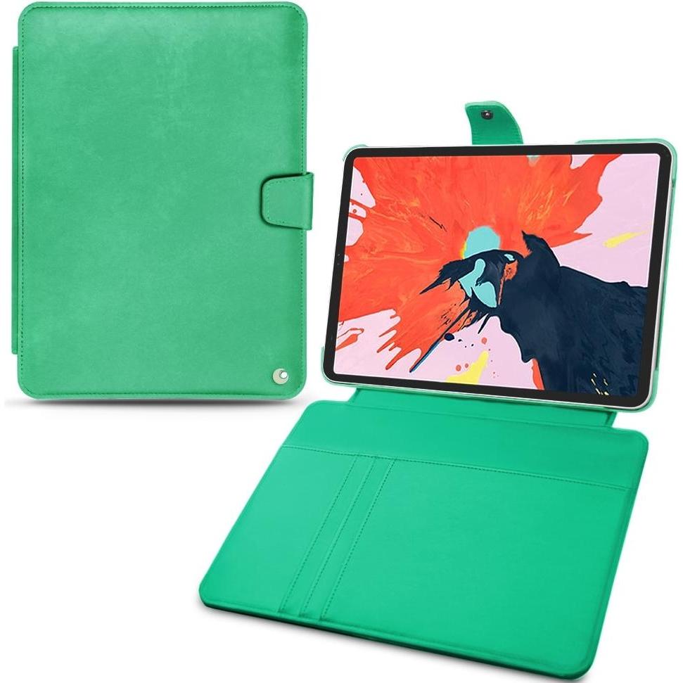 Noreve Lederschutzhülle Wallet (iPad Pro 12.9 2018 (3. Gen)), Tablet Hülle, Grün