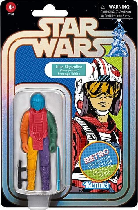 Actual product image Hasbro Star Wars Retro Collection 9.5 cm tall multi-coloured Luke Skywalker (Snowspeeder) prototype figure