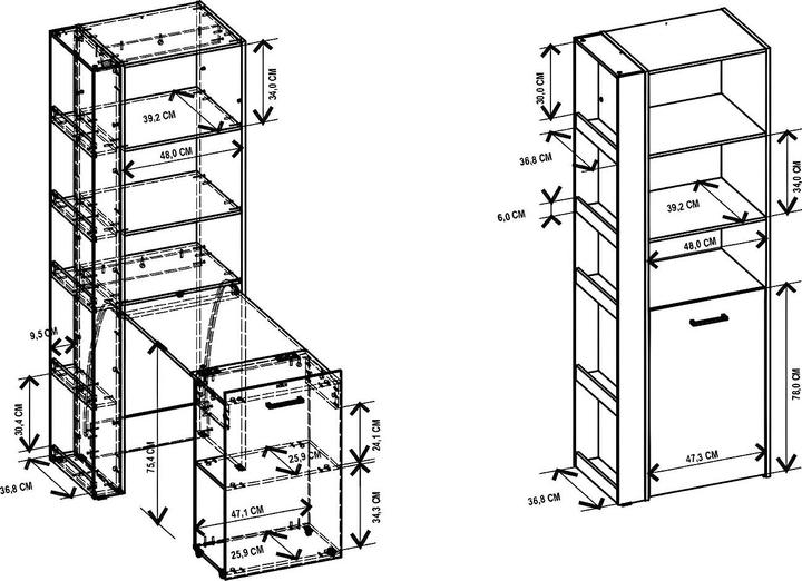 Immagine prodotto Vente-unique Tupelio (61.80 x 127.80 x 180 cm)