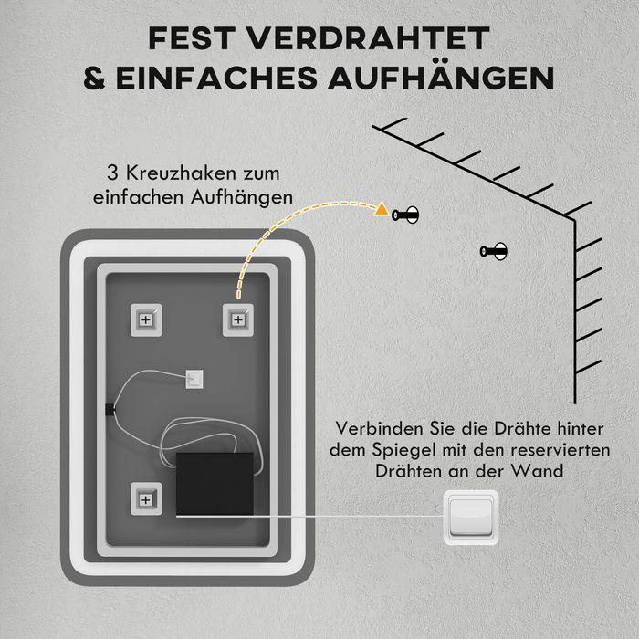 Produktbild Swisshandel24 Badezimmerspiegel (50 x 70 cm)