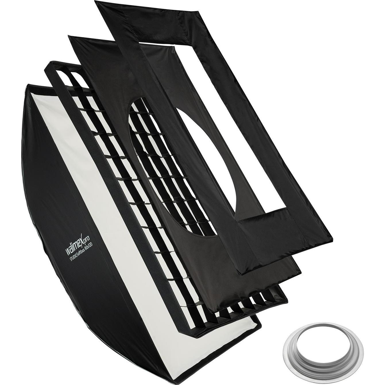 Walimex pro Studio Softbox 80x120 Hensel EH (Softbox), Softbox + Reflektor