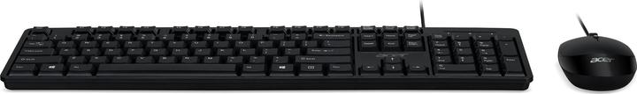 Acer Combo 100, Wired KB AKW900 + Wired mouse AMW920 Black US int. (Retail Pack) (Eng. Int., Kabelgebunden)