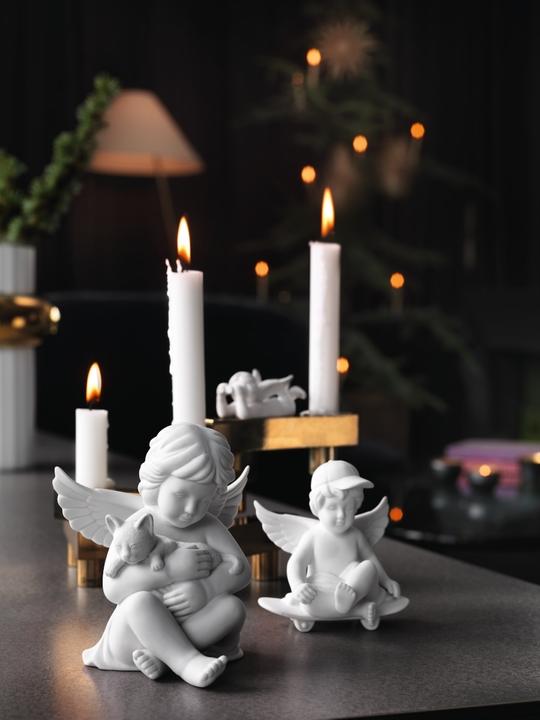 Produktbild Rosenthal Engel mittel - Weiss matt - Engel mit Hase (1 x)