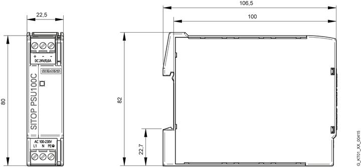 Produktbild Siemens Hutschienen-Netzteil (DIN-Rail