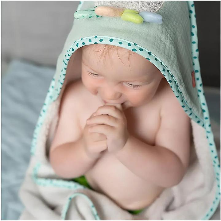 Image du produit Fehn Linge à capuche pour bébé Pieuvre (80 x 80 cm)