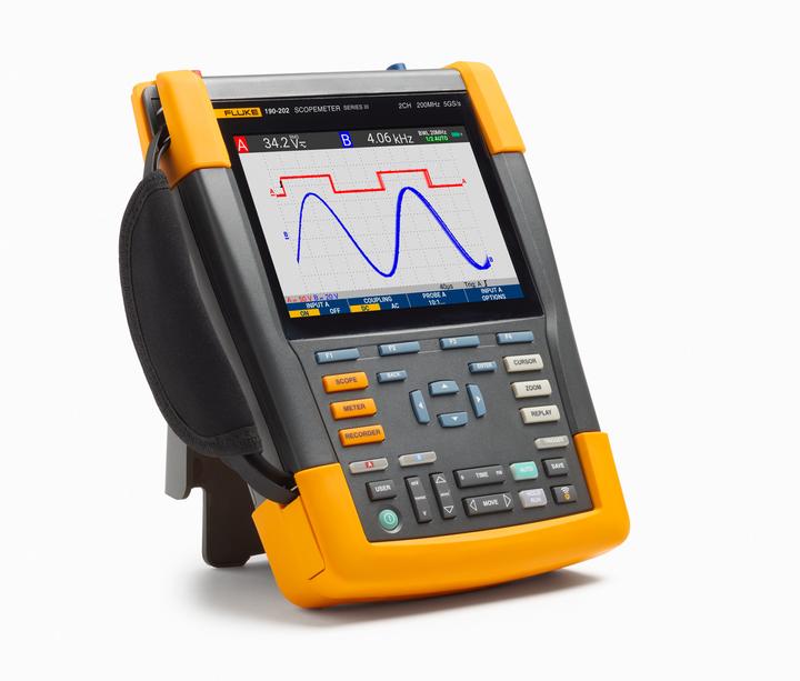 Produktbild Beha Amprobe 190-202-III Hand-Oszilloskop (Scope-Meter) 200MHz 2-Kanal 2.5 GSa/s 30 kpts 8 Bit 1 Set (CAT III 1000V, CAT IV 600V)