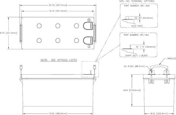 Produktbild Lifeline GPL-4DL (12 V, 210 Ah)