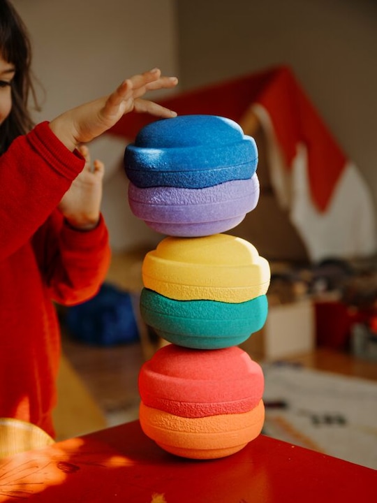 Actual product image Stapelstein ® MINI Rainbow Classic 6 (6 Stk.)