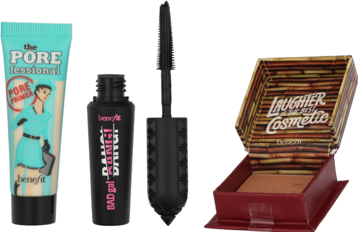 Image du produit BeneFit Cosmetics Benefit Icons 3-Piece Miniature Set 0.25 Oz Primer + 0.14 Oz Badgal (Set maquillage)