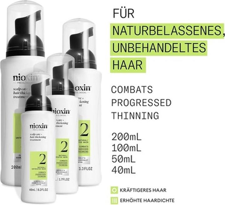 Actual product image Nioxin Scalp + Hair System 2 Treatment (100 ml)