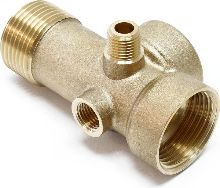 Actual product image Wiltec 5-Port BRASS Splitter Manifold Distributor 1inch 1/4" Pressure Vessel Expansion