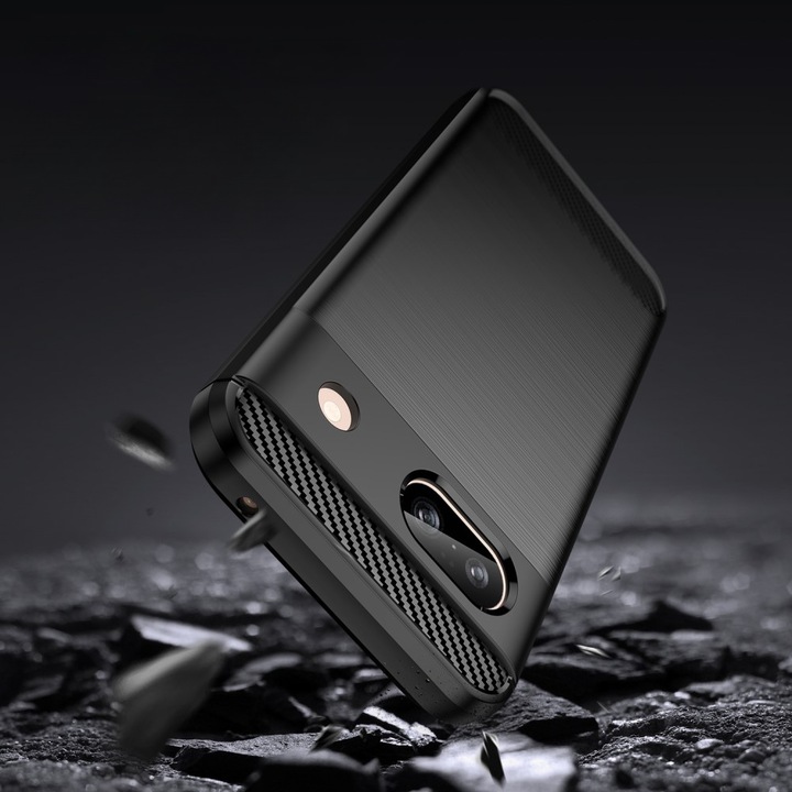 Produktbild Cover-Discount Google Pixel 8a - Metall Carbon Look Hülle (Google Pixel 8a)