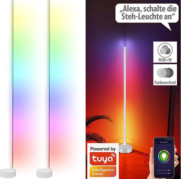 Actual product image Luminea Set of 2 WLAN floor/corner lights (750 lm)