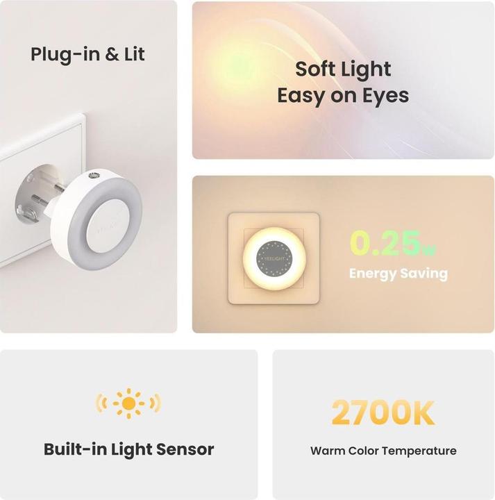 Immagine prodotto Yeelight Plug-in Light Sensor Nightlight Lite Type C