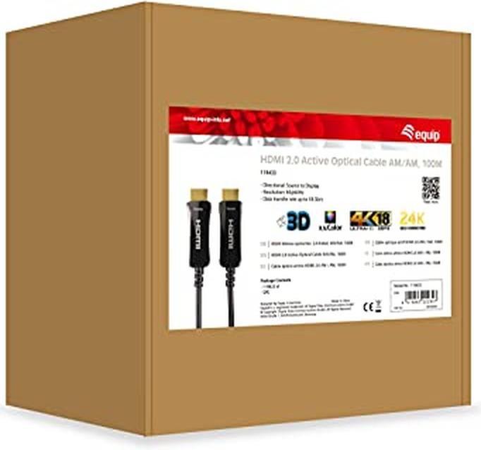 Actual product image equip HDMI PHS Ethernet 2.0 A-A St/St100.0m 4K60Hz HDRopt.sw (100 m)