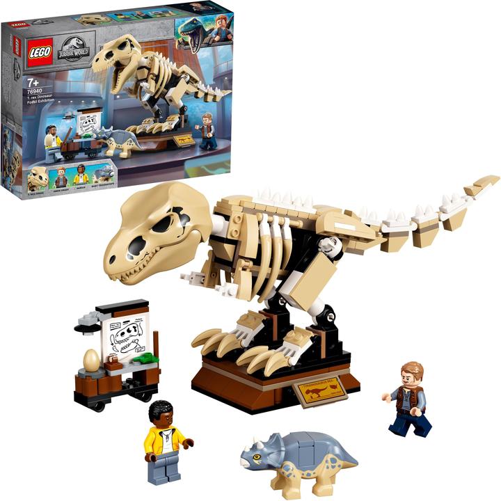 Productafbeelding LEGO T. Rex skelet in de fossielen tentoonstelling (76940, LEGO Jurassic World)