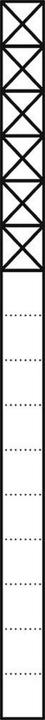 Siedle S. & Soehne communication pedestal 1.6m white 6Mod KS 616-6 W