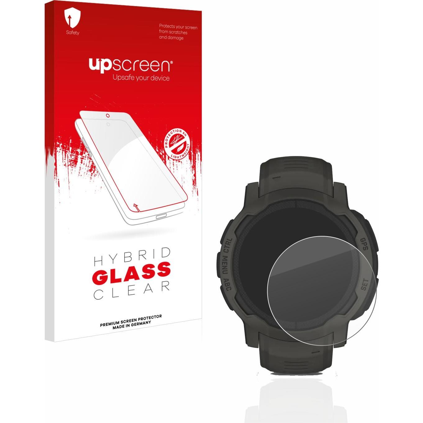 upscreen Scratch Shield Panzerglasfolie, Smartwatch Schutzfolie, Transparent